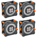 Brennenstuhl professionalLINE set 4x enrouleurs de câble avec protection complète contre le retournement (4x 9202330100) 33 m 4 prises IP44 BGI 608