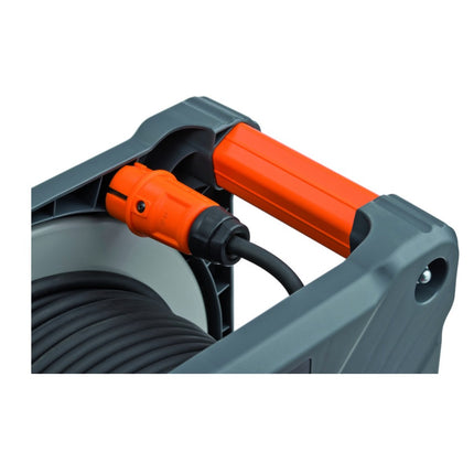 Brennenstuhl professionalLINE set 4x enrouleurs de câble avec protection complète contre le retournement (4x 9202330100) 33 m 4 prises IP44 BGI 608