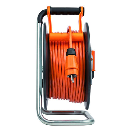 Brennenstuhl professionalLINE - 4x Enrouleurs de câble SteelCore 33 m IP 44 (4x 9191330200) H07BQ-F 3G1.5