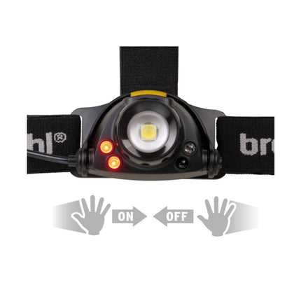 Brennenstuhl LED SL 400 AF Set 4x LuxPremium Lampes frontales rechargeables avec capteur 2,6Ah ( 4x 1177310 ) IP44 400 lumens