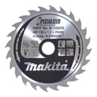 Makita Jeu de 3 lames de scie 136 x 20 x 1 mm 16Z + 24Z ( B-33897 )