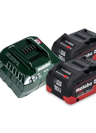 Cortasetos a batería Metabo AHS 18-55 V 18 V 53 cm + 2x baterías 10,0 Ah + cargador