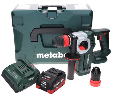 Metabo KHA 18 LTX BL 24 Quick Akku Kombihammer 18 V 2,2 J SDS-plus Brushless ( 600211840 ) + 1x Akku 10,0 Ah + Ladegerät + MetaLoc - Toolbrothers