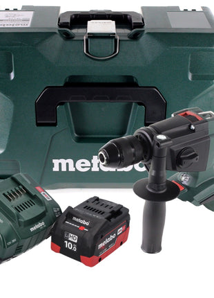 Taladro percutor a batería Metabo SBE 18 LTX 18 V 24 Nm (600845840) + 1 batería de 10,0 Ah + cargador + MetaLoc