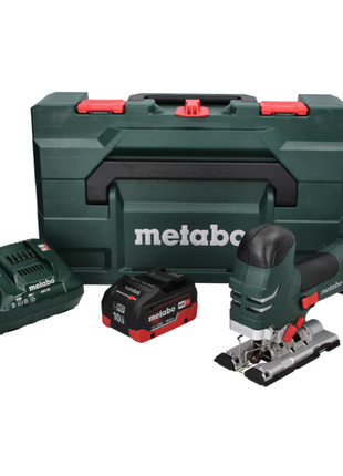 Scie sauteuse Metabo STA 18 LTX 140 avec batterie 18 V + 1x batterie 10,0 Ah + chargeur + métaBOX