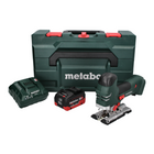 Scie sauteuse Metabo STA 18 LTX 140 avec batterie 18 V + 1x batterie 10,0 Ah + chargeur + métaBOX