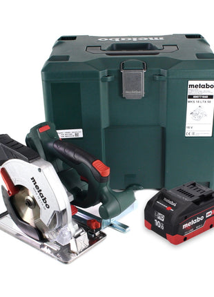 Metabo MKS 18 LTX 58 sierra circular para metal a batería 18 V 165 mm + 1x batería 10,0 Ah + MetaLoc - sin cargador