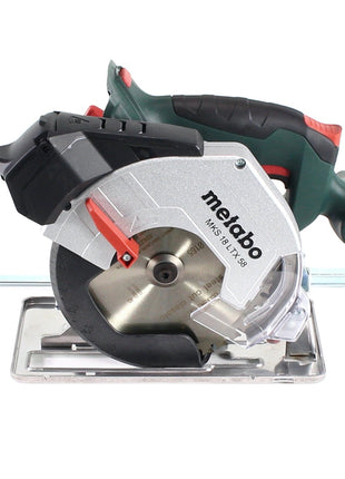 Metabo MKS 18 LTX 58 sierra circular para metal a batería 18 V 165 mm + 1x batería 10,0 Ah + MetaLoc - sin cargador