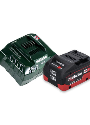 Metabo MKS 18 LTX 58 Akku Metall Handkreissäge 18 V 165 mm + 1x Akku 10,0 Ah + Ladegerät + MetaLoc