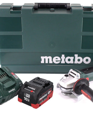 Metabo W 18 LTX 125 Amoladora angular rápida 18 V 125 mm (602174860) + 1 batería de 10,0 Ah + cargador + maletín