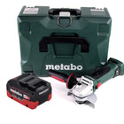 Metabo W 18 LTX 125 Quick 18 V Meuleuse d'angle sans fil 125 mm (602174840) + 1x Batterie 10,0 Ah + Coffret MetaLoc - sans chargeur