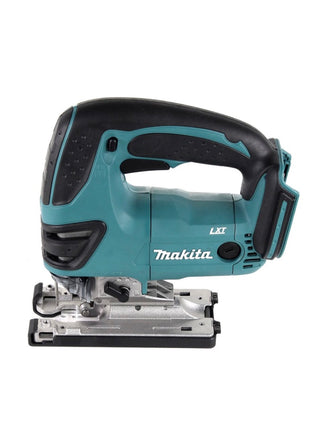 Makita DHP 482 STMX Perceuse-visseuse à percussion sans fil 18 V 62 Nm + Scie sauteuse sans fil DJV 180 18 V + Meuleuse d'angle sans fil DGA 504 18 V 125 mm sans balai + 2x Batteries 5,0 Ah + Chargeur + Makbox Maxi