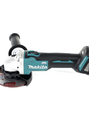 Makita DHP 482 STMX Perceuse-visseuse à percussion sans fil 18 V 62 Nm + Scie sauteuse sans fil DJV 180 18 V + Meuleuse d'angle sans fil DGA 504 18 V 125 mm sans balai + 2x Batteries 5,0 Ah + Chargeur + Makbox Maxi