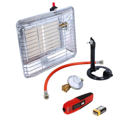 Rothenberger Industrial Eco Piezo Gas Radiant Heater (35985) + Jauge de niveau RoGas Jauge de niveau de gaz (1500003369)