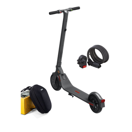 Ninebot by Segway Kick Scooter E22D E-Scooter Trottinette électrique 300 W 20 km/h + Serrure à combinaison KickScooter + Sacoche de KickScooter