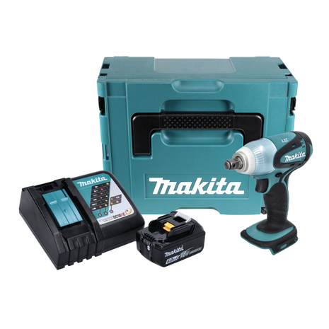 Makita DTW 251 RG1J Atornillador de impacto inalámbrico 18 V 230 Nm 1/2" + 1x batería 6,0 Ah + cargador + Makpac