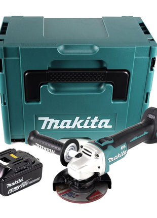 Makita DGA 504 G1J Meuleuse d'angle sans fil 18 V 125 mm brushless + 1x Batterie 6.0 Ah + Coffret Makpac - sans chargeur