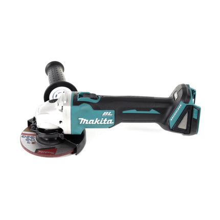 Makita DGA 504 RG1J Meuleuse d'angle sans fil 18 V 125 mm Brushless + 1x Batterie 6.0 Ah + Chargeur + Coffret Makpac