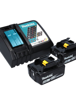 Makita DDF 458 RGJ Perceuse visseuse sans fil 18 V 91 Nm + 2x Batteries 6 Ah + Chargeur + Makpac