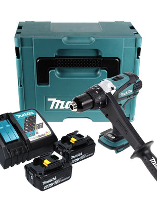 Makita DDF 458 RGJ Perceuse visseuse sans fil 18 V 91 Nm + 2x Batteries 6 Ah + Chargeur + Makpac