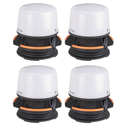 Brennenstuhl professionalLINE Set 4x ORUM Projecteur de travail à LED Projecteur de chantier 360° 4090 lumens (4x 9171400400) 50 watts IP54 BGI 608