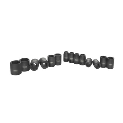 Rodcraft RS4114 Set de douilles 1/2" 14 pcs. 10 - 27 mm ( 8951012356 ) écrous CrMo résistant aux chocs clé à douille