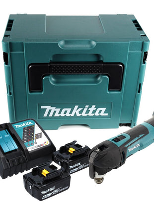 Makita DTM 51 RGJ Oscylator akumulatorowy 18 V + 2x akumulator 6,0 Ah + ładowarka + Makpac