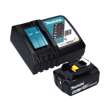 Makita DDF 458 RG1J W perceuse-visseuse sans fil 18 V 91 Nm blanc + 1x batterie 6,0 Ah + chargeur + Makpac