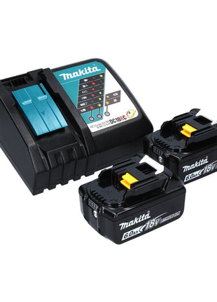 Makita DDF 483 RGJ Perceuse-visseuse sans fil 18 V, 40 Nm, Brushless + 2x Batteries 6,0 Ah  + Chargeur + Coffret Macpac