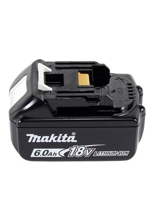 Makita DBN 600 G1J Cloueur à tête d'emballage avec batterie 18 V + 1x batterie 6,0 Ah + Makpac - sans chargeur