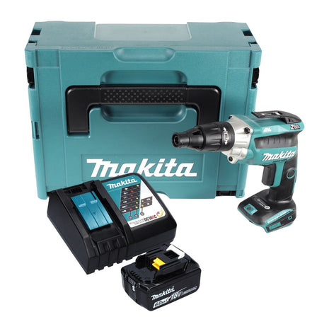 Makita DFS 251 RG1J Akku Trockenbauschrauber 18 V Brushless + 1x Akku 6,0 Ah + Ladegerät + Makpac - Toolbrothers