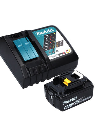 Makita DBN 600 RG1J cloueuse à tête d'emballage avec batterie 18 V + 1x batterie 6,0 Ah + chargeur + Makpac