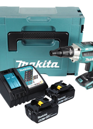 Makita DFS 251 RGJ Akku Trockenbauschrauber 18 V Brushless + 2x Akku 6,0 Ah + Ladegerät + Makpac - Toolbrothers