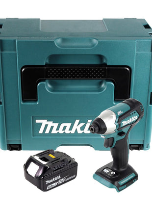 Makita DTD 155 G1J Clé à choc sans fil 18 V 140 Nm 1/4'' Brushless + 1x batterie 6,0 Ah + Makpac - sans chargeur