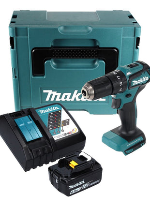 Makita DHP 483 RG1J akumulatorowa wiertarka udarowa 18 V 40 Nm + 1x akumulator 6,0 Ah + ładowarka + Makpac