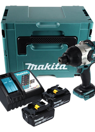 Makita DTW 800 RGJ clé à chocs sans fil 18 V 7/16" 800 Nm sans balais + 2x batterie 6,0 Ah + chargeur + Makpac