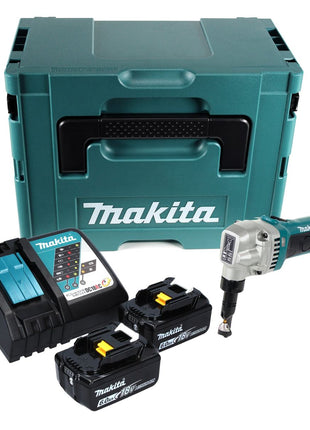 Makita DJN 161 RGJ Akku Knabberschere 18 V + 2x Akku 6,0 Ah + Ladegerät + Makpac - Toolbrothers