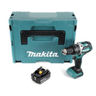 Makita DHP 484 T1J Perceuse visseuse à percussion sans fil 18 V 54 Nm Brushless + 1x Batterie 5,0 Ah + Makpac - sans chargeur