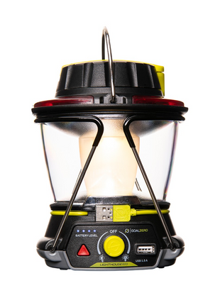 Goal Zero Lighthouse 600 Lanterne LED 600 lumens, 180° / 360° Lumière + Hub d'alimentation + Eclairage d'urgence  (32004)