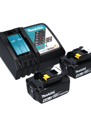 Tijeras cortacésped a batería Makita DUM 168 RM 18 V + 2x baterías 4,0 Ah + cargador