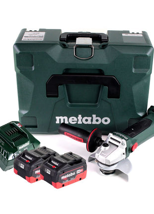 Meuleuse d'angle sur batterie Metabo W 18 LTX 125 Quick 18 V 125 mm + 2x batteries 8,0 Ah + chargeur + MetaLoc