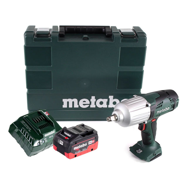 Clé à chocs sans fil Metabo SSW 18 LTX 600 18 V 600 Nm 1/2" + 1x batterie 8,0 Ah + chargeur + coffret