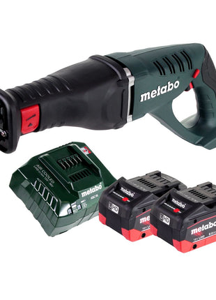 Metabo ASE 18 LTX Scie sabre sans fil 18V + 2x Batteries 8,0 Ah + Chargeur