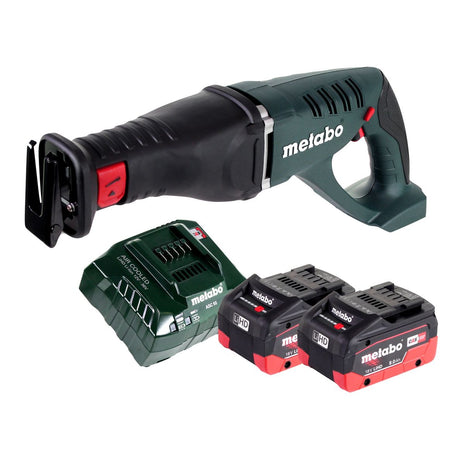 Metabo ASE 18 LTX Scie sabre sans fil 18V + 2x Batteries 8,0 Ah + Chargeur