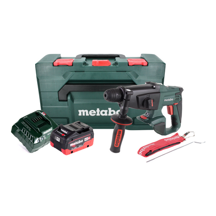 Metabo KHA 18 LTX Marteau sans fil 2,2 J 18V SDS Plus + 1x Batterie 8,0 Ah + Chargeur + Coffret MetaBOX
