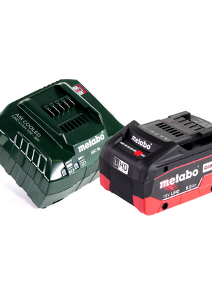 Metabo KHA 18 LTX Marteau sans fil 2,2 J 18V SDS Plus + 1x Batterie 8,0 Ah + Chargeur + Coffret MetaBOX