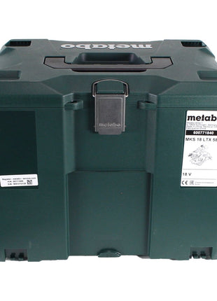 Metabo MKS 18 LTX 58 sierra circular para metal a batería 18 V 165 mm + 1x batería 8,0 Ah + MetaLoc - sin cargador