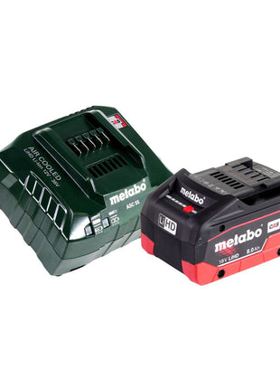 Metabo MKS 18 LTX 58 sierra circular para metal a batería 18 V 165 mm + 1x batería 8,0 Ah + cargador + MetaLoc