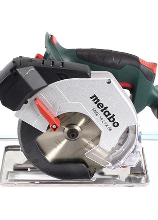 Metabo MKS 18 LTX 58 sierra circular para metal a batería 18 V 165 mm + 1x batería 8,0 Ah + cargador + MetaLoc