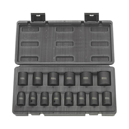 Rodcraft RC2203 Clé à chocs 650 Nm 1/2" + Jeu de douilles RS4114 - 14 pièces. 10 - 27 mm